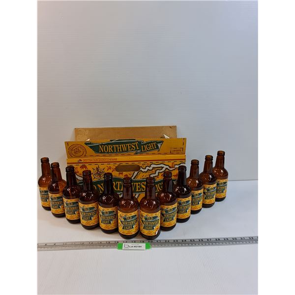 (12) Old Northwest Light Brown Beer Bottles in Case - Pick Up Preferred