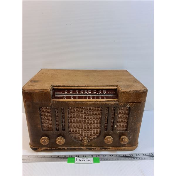Electrohome Vintage Radio - Some Wear, As Is - 17" x 11" x 10"