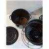 Image 5 : (2) Enamel Canning Pots with (1) Rack-  PICK UP