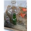 Image 2 : Blue Ribbon Wooden Crate (20" x 13" x 8"), Vintage Pop Bottles - Assorted - PICK UP