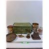 Image 1 : Lot: Vintage Toaster, Picnic Box, Rogers Golden Syrup, Candle Holder, Misc