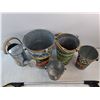 Image 6 : Galvanized Watering Can, Planters, Grabber - PICK UP
