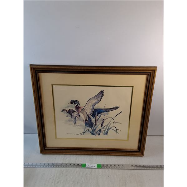 Framed Wild Ducks Wall Art Prints 27" x 23"
