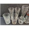 Image 2 : (9) Various Glasses - Beer, Whiskey, Coca Cola