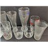 Image 3 : (9) Various Glasses - Beer, Whiskey, Coca Cola