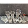 Image 4 : (9) Various Glasses - Beer, Whiskey, Coca Cola