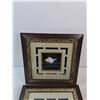 Image 2 : (2) Framed Sea Shell Wall Art 12" x 12"