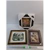 Image 1 : (3)  Framed Wall Art Prints 12" x 10"