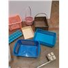 Image 5 : Wicker Baskets, Plastic Baskets, Ice Trays, Plastic Container with Lid