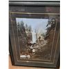 Image 2 : *Framed Waterfall View Art Wall Print 32" x 25" -  PICK UP ONLY
