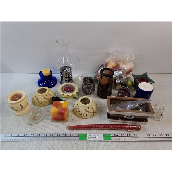 Various Candle Holders, Tea Candles