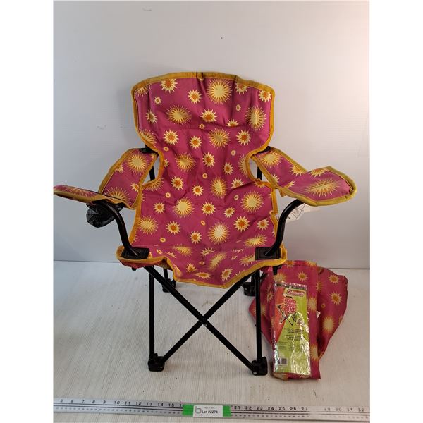 Coleman Glow in the Dark Solar Glow Quad Chair for Kids