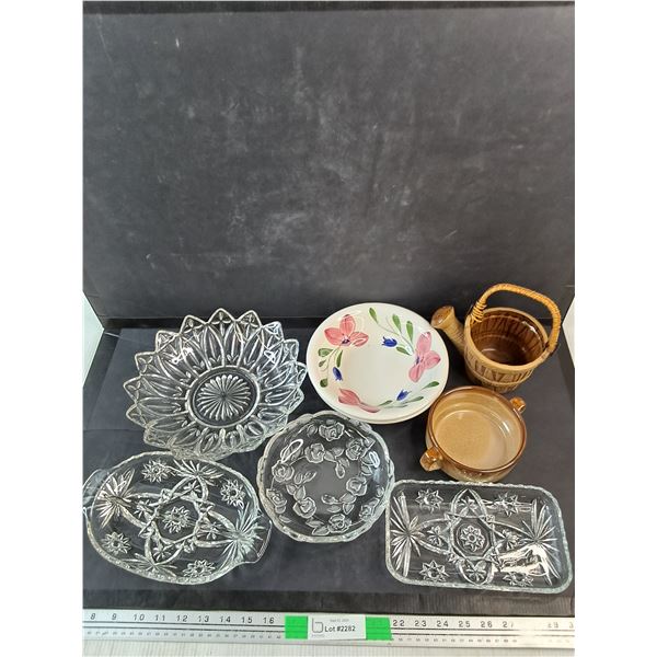 Glass Bowls, Divided Tray, Ceramic Bowls, Misc