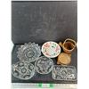 Image 1 : Glass Bowls, Divided Tray, Ceramic Bowls, Misc