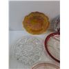 Image 2 : Various Glass & Metal Serving Trays - Depression Glass, Carnival Glass
