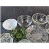 Image 2 : Various Glass Bowls, 7" Plate