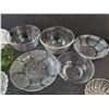 Image 4 : Various Glass Bowls, 7" Plate