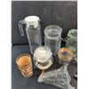 Image 2 : Water Pitcher, Various Jars, British Columbia Glass Cup, Misc