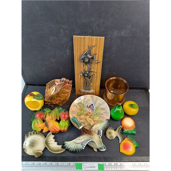 Hand Painted Plate, Chalk Wall Decorations, Tea Candle Holder, Misc