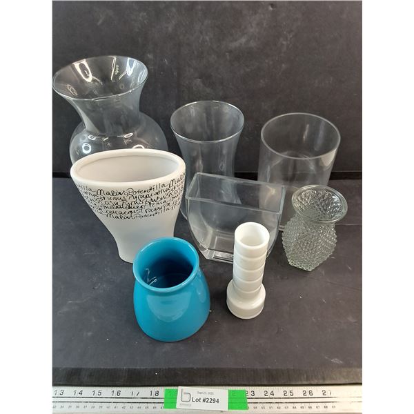 Various Glass & Ceramic Vases