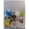 Image 1 : Ash Trays, Cookie Cutters, Beer Butt Chicken Cooker, Bundt Molds, Plastic Bowls, Misc