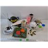 Image 1 : Vases, Tea Pots, Chalk Wall Decor, Artificial Fruits, Kids Bottles, Ceramic Pitcher, Misc