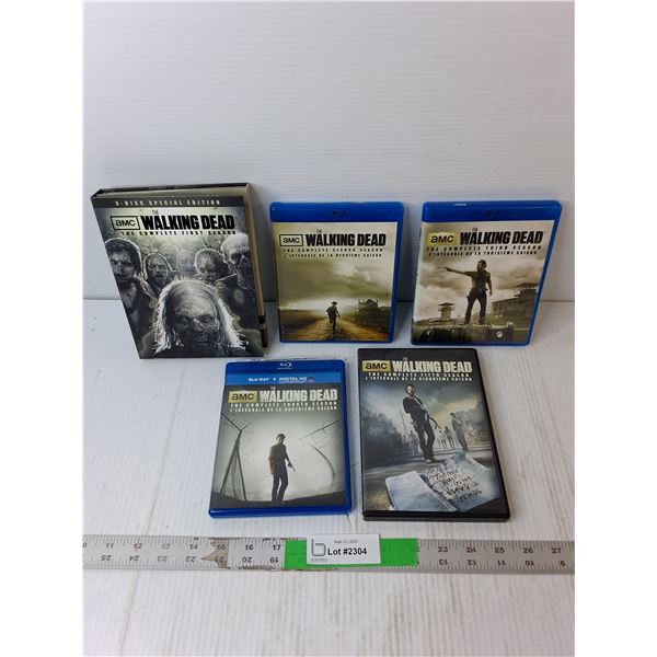 The Walking Dead Blu Rays/DVDs, Season 1 to 5