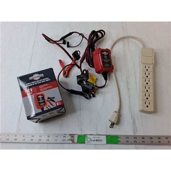 Surge Protector, Motomaster Battery Charger