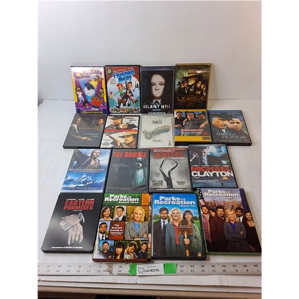 (17) DVD Movies/ TV Series- Trailer Park Boys, Parks & Recreation, Saw, Misc.