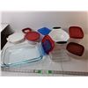 Image 1 : Tupperware, Pyrex, Corningware, Anchor Hocking Dish Lot