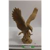 Image 1 : Resin Bald Eagle Figurine 14.5" Tall - Wing Chipped