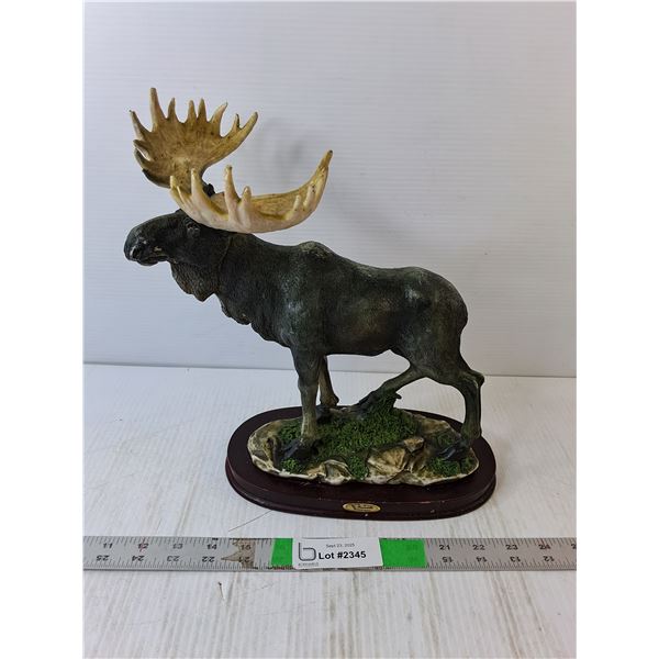 "The Canadian Wilderness"  Moose Figurine 11.5" Tall x 11" Long