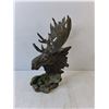 Image 2 : Moose Head Figurine 10.5" Tall
