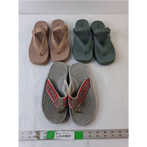 (3) Pairs of Women's Sandals- 36
