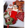 Image 3 : Christmas Decor Lot- Stocking, Pet Collars, Sign with Stake