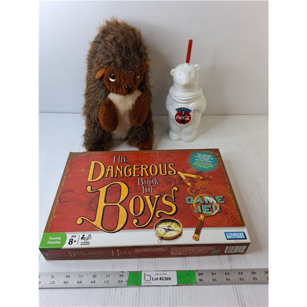 Dangerous Book For Boys Board Game, Coca-Cola Cup, Hedgehog Stuffie