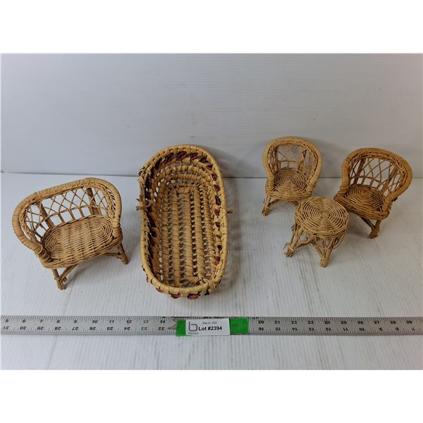 Wicker Barbie Furniture