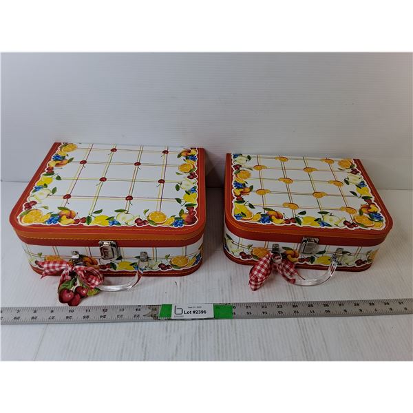 (2) Stacking Storage Boxes