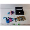 Image 1 : Bakugan Cards, (2) Walkie Talkies- As Is, (2) Pony Figurines