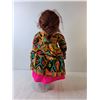 Image 2 : African Porcelain Doll with Stand 20" Tall