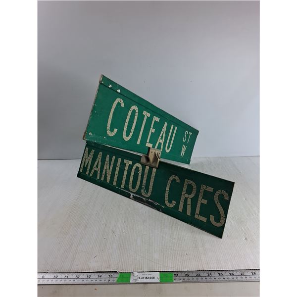 *Cross Road Street Sign - PICK UP