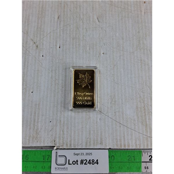 ^1OZ Gold Bar (Cannot Authenticate)