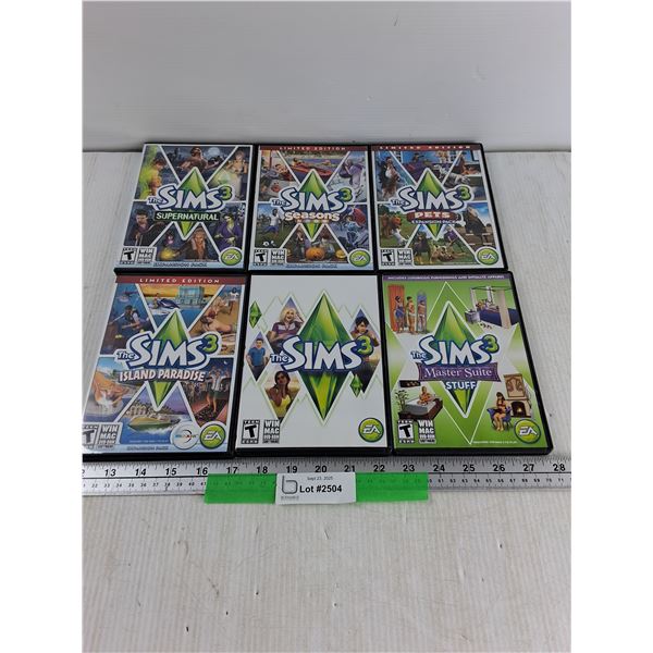 (6) The Sims 3 PC Discs Games