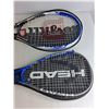 Image 2 : (2) Tennis Rackets w/ Covers, Wilson, Head, Wilson Staff Ball