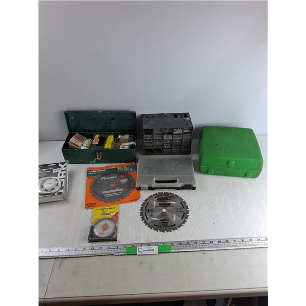 Hardware Lot, Saw Blades, Drawer Divider, Misc
