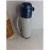 Image 4 : Lot Of (3) Thermoses / Insulated Containers, Tallest Is 14" Tall