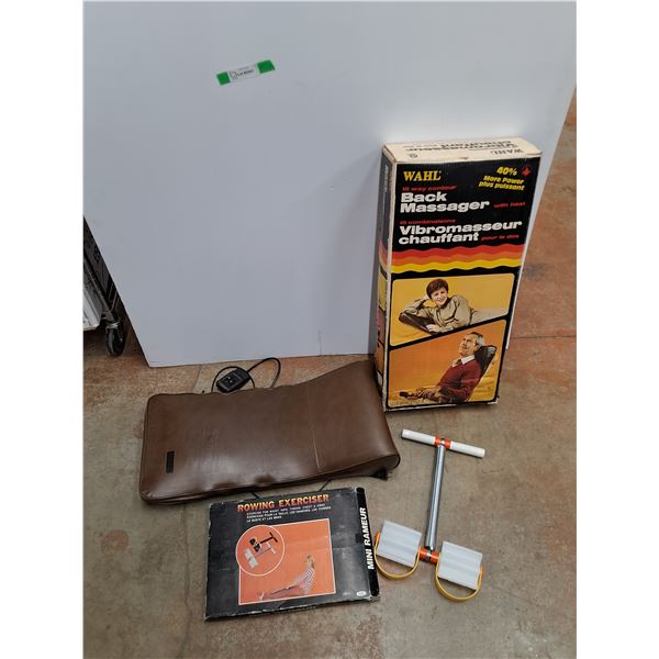 Wahl 15 Way Contour Back Massager - Powers On, As Is, Rowing Exerciser - PICK UP