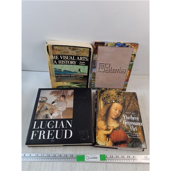 (4)  Books - Lucian Freud, Northern Renaissance Art, The Visual Arts :  A History