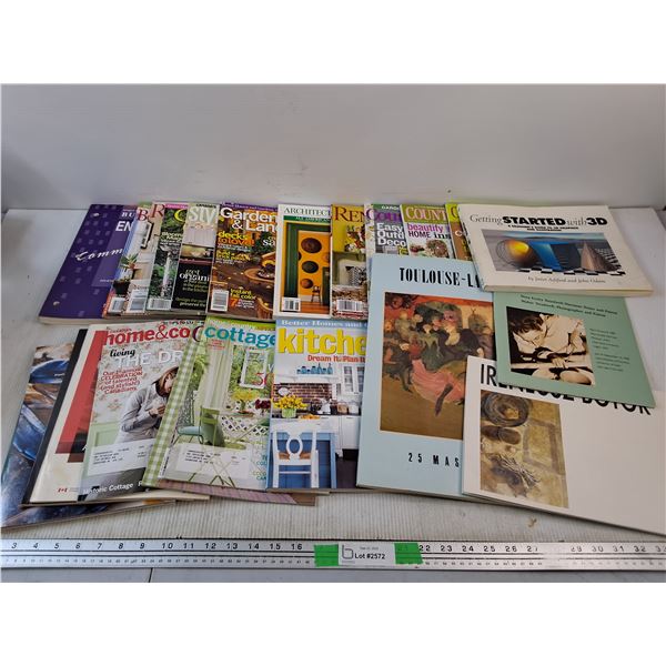 Various Magazines - Garden, Deck and Landscape, Renovation Style,  Cottage Style