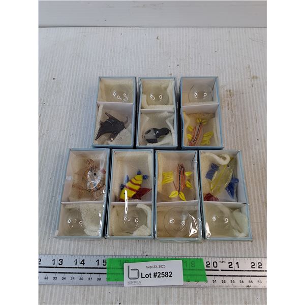 Glass Fantasea Fish Ornaments
